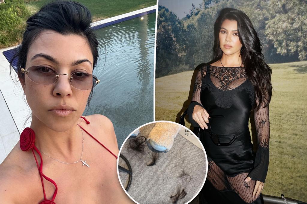 Kourtney Kardashian impulsively cuts her hair amid COVID battle