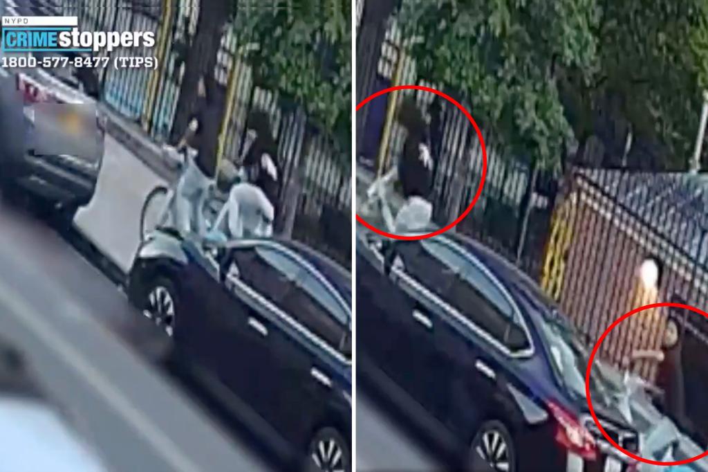 Woman, 44, struck by apparent stray bullet by NYC Citi Bike teens