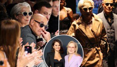 Meryl Streep films 'Devil Wears Prada 2' at Dolce & Gabbana show