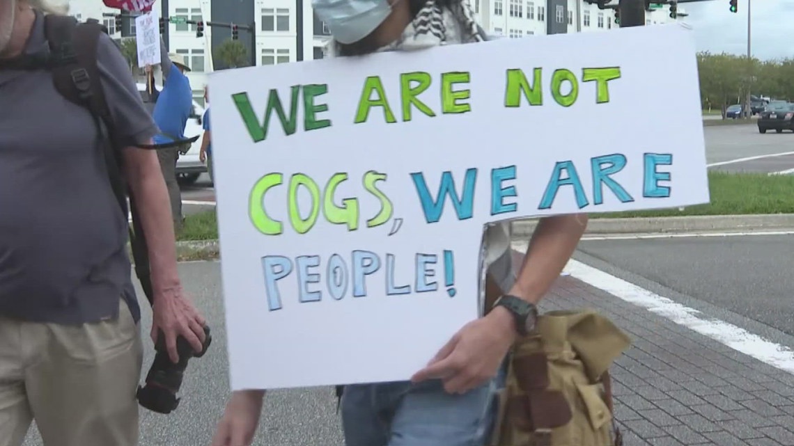 Jacksonville Labor Day protest highlights economic inequality