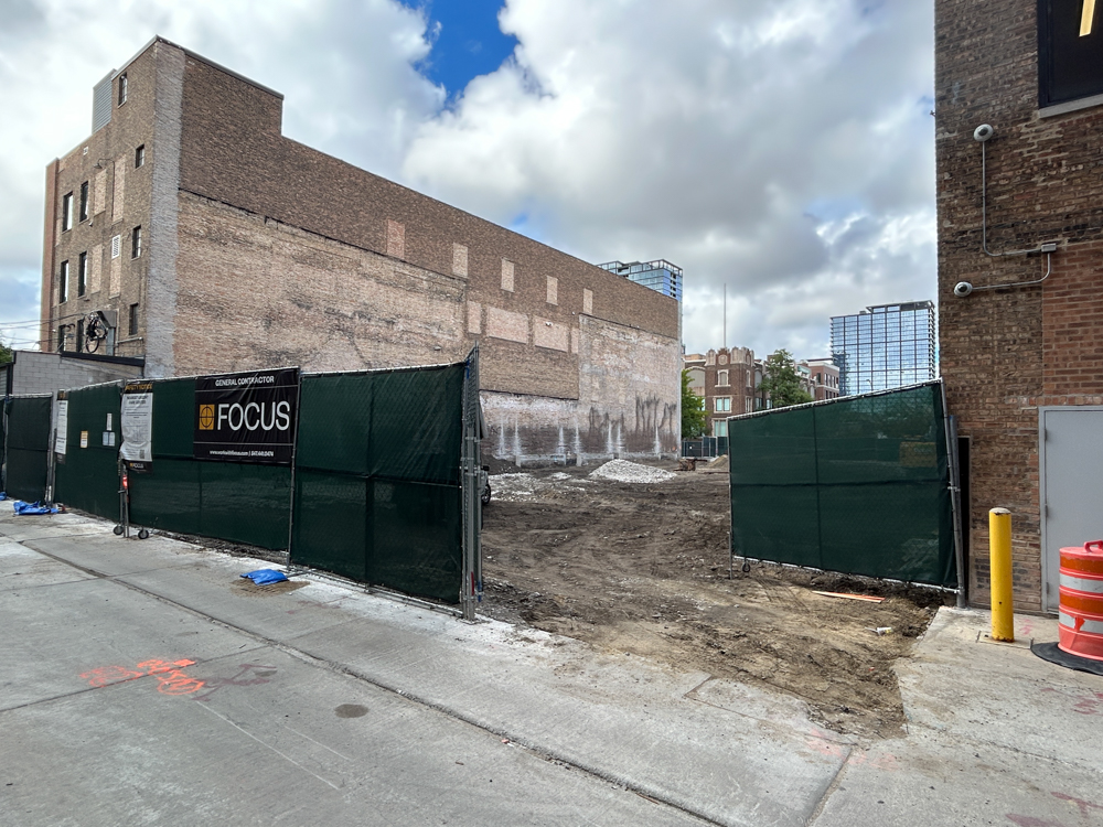 1221 West Washington excavation progress