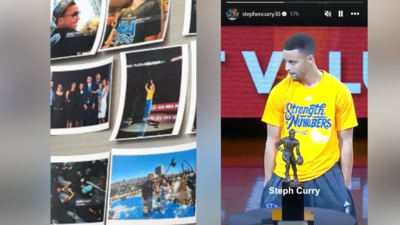 Stephen Curry recalls awkward moment from MVP award night caught on camera while announcing his book Shot Ready release