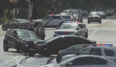 4 people taken to the hospital after multi-car crash in West Philadelphia, police say
