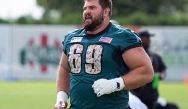 Landon Dickerson, Tanner McKee each miss Philadelphia Eagles' practice. See the full injury report.