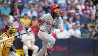 Brandon Marsh knocks in go-ahead run in 9th inning as Philadelphia Phillies rally to beat Brewers