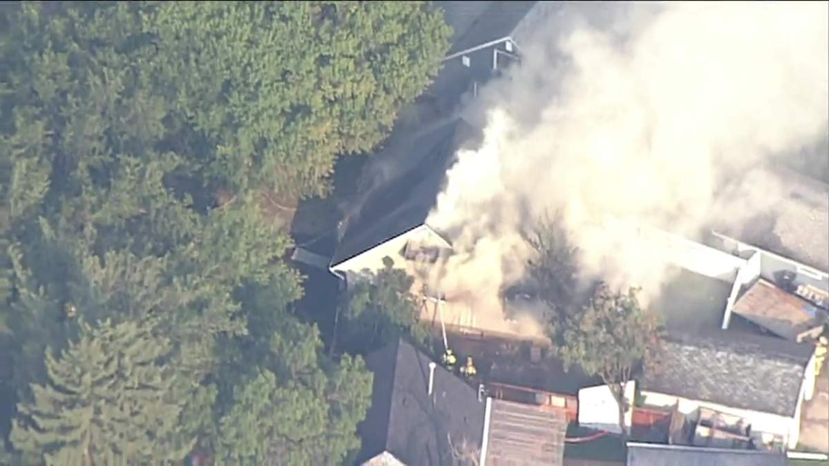 A person was found dead under suspicious circumstances at a house fire near 59 Street and 119 Avenue in Edmonton's Montrose neighbourhood on Sunday, Aug. 31, 2025.