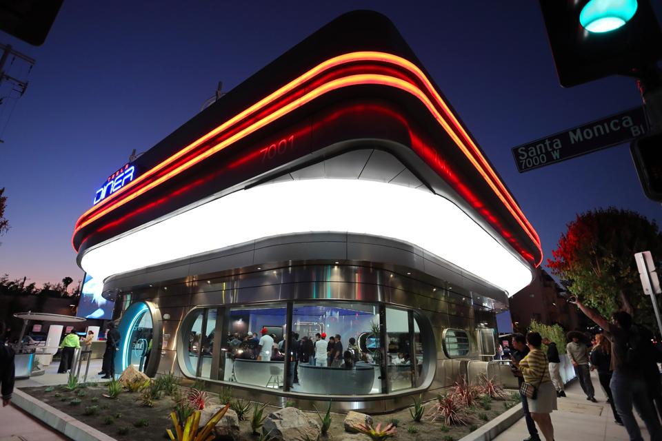 Tesla's First-ever Diner And Supercharger Opens In Los Angeles
