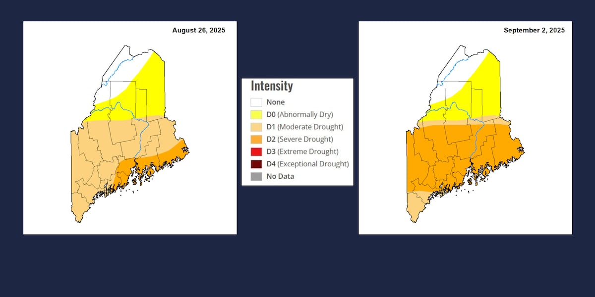 Over half of Maine now experiencing Severe Drought conditions