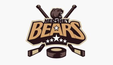Hershey Bears release new alternate logo that celebrates their current 20-year affiliation with the Washington Capitals