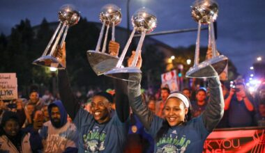 Lynx quartet: Moore and Fowles joining former Lynx teammates Whalen, Augustus in the Hall of Fame