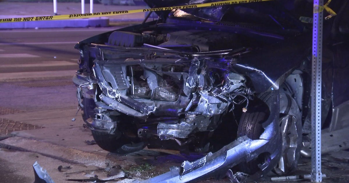 Man dies, driver flees after high speed crash in Philadelphia's Cobbs Creek neighborhood