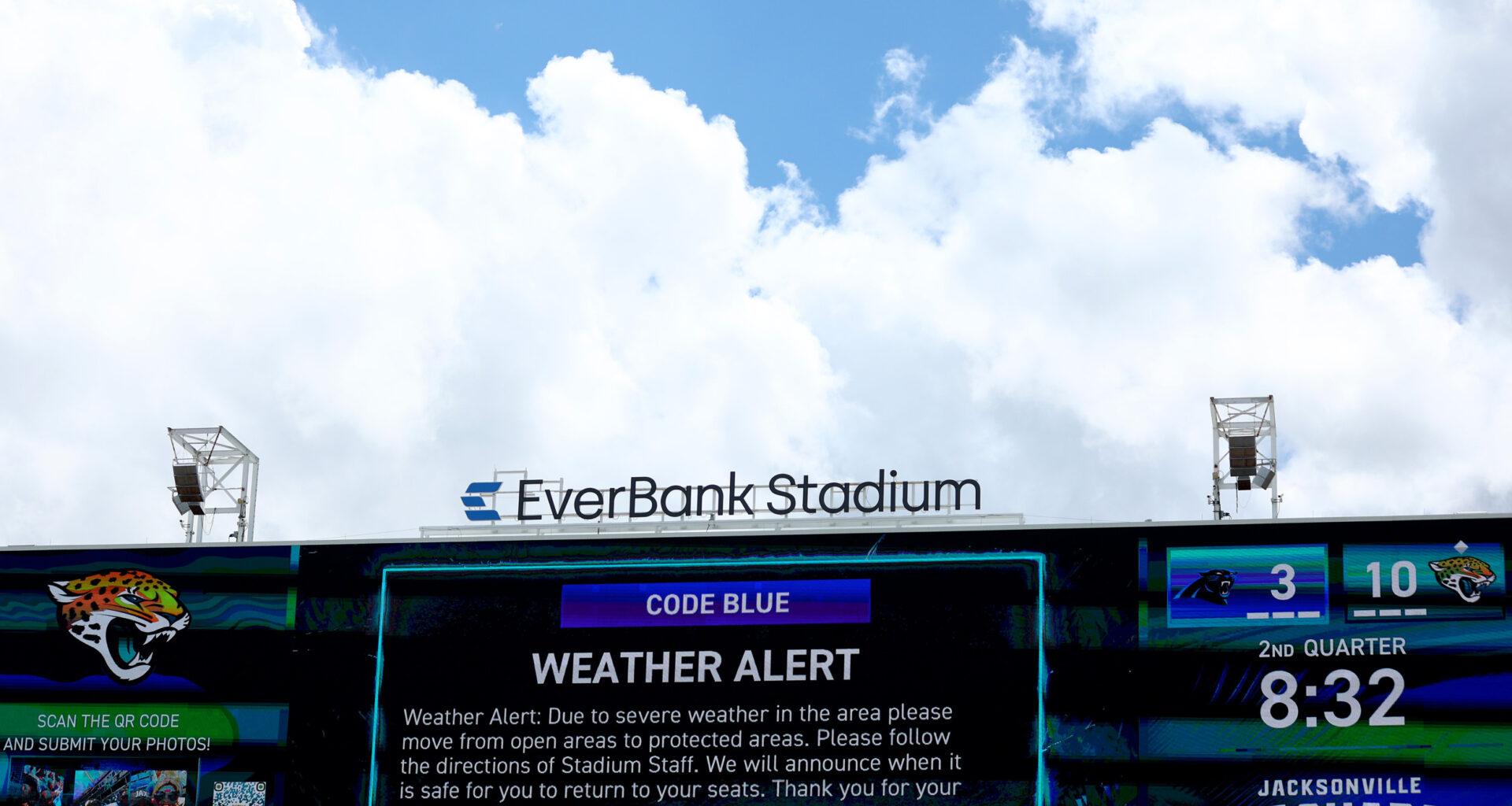 Panthers Jaguars weather alert