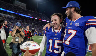 He was coaching youth football. Four days later, Matt Prater's kick won the Bills-Ravens game