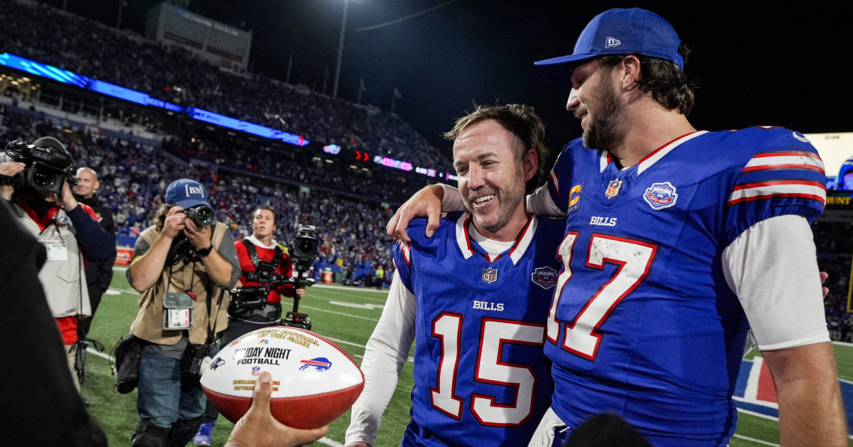 He was coaching youth football. Four days later, Matt Prater's kick won the Bills-Ravens game