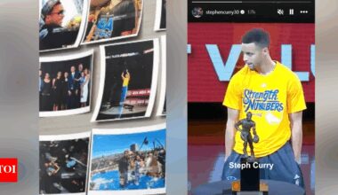 Stephen Curry recalls awkward moment from MVP award night caught on camera while announcing his book Shot Ready release | NBA News