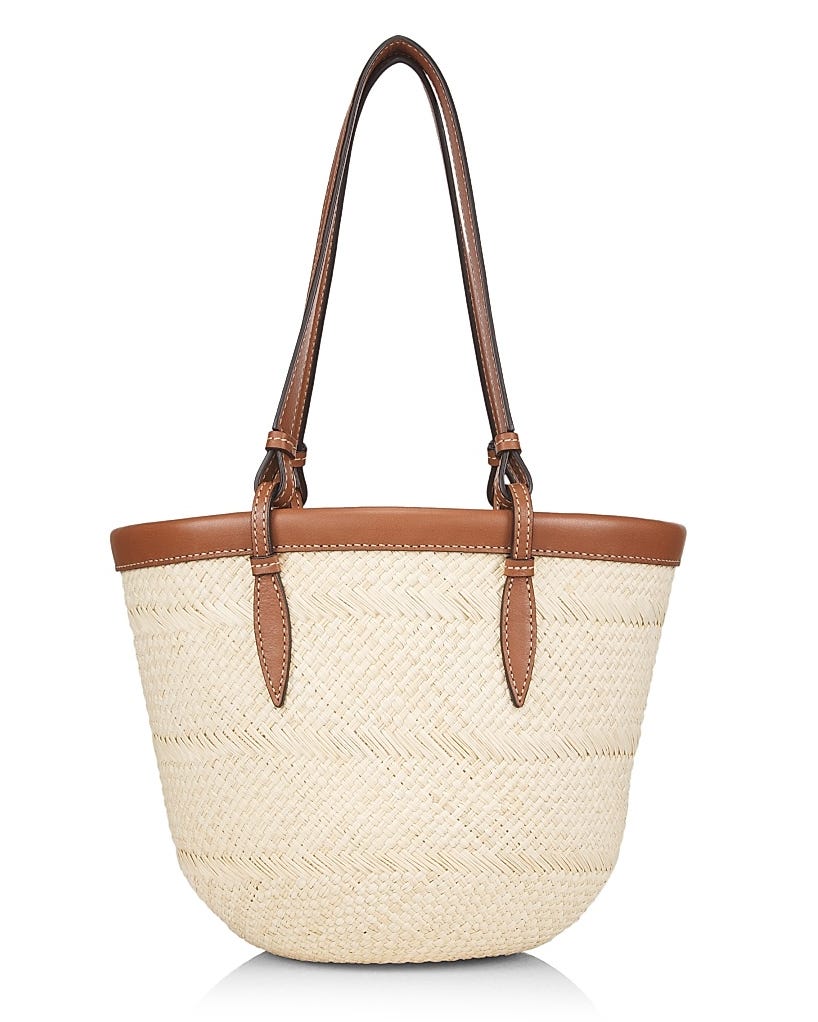 Small Raffia Tote Bag 