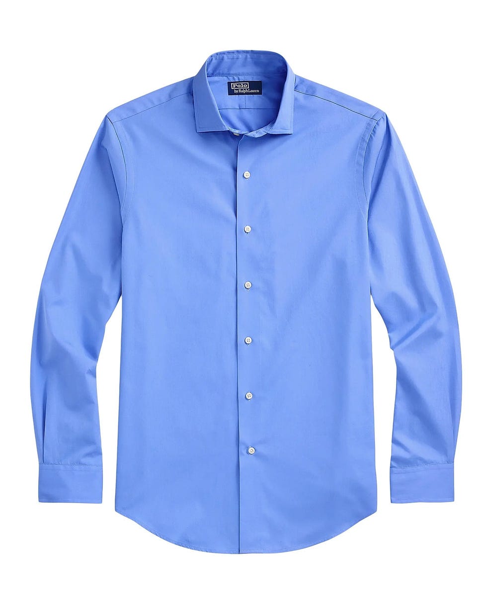 Classic Fit Poplin Button-Front Shirt