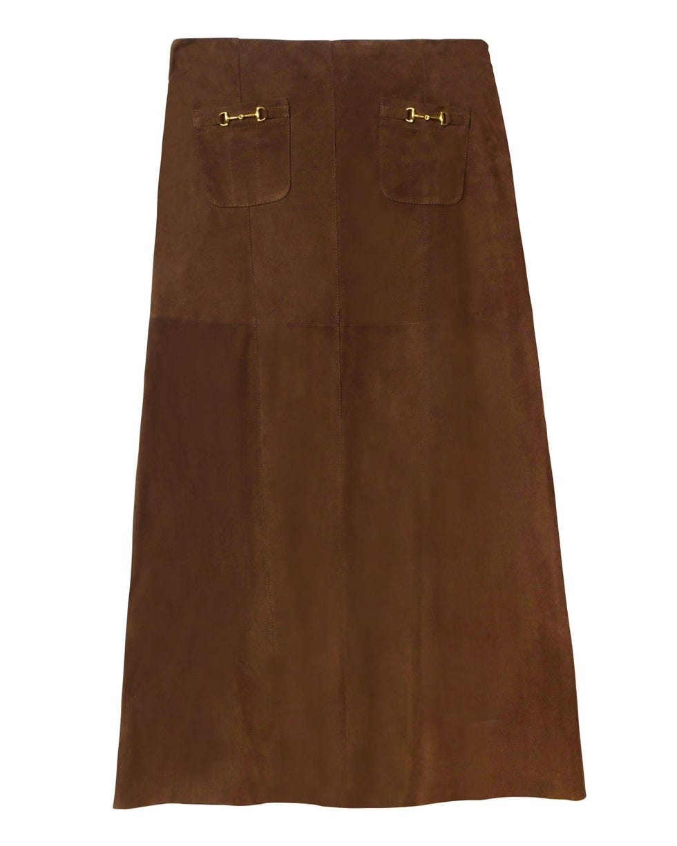 Edwina Suede Midi Skirt