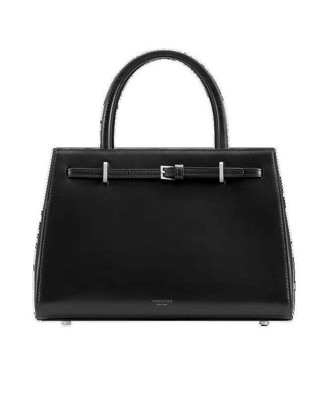 Noir Leather Book Tote Bag 25