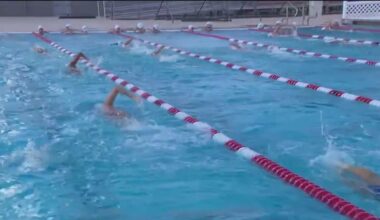 Phoenix college prep students swim for a good cause