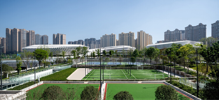 Jianyang Sports and Cultural Complex / CSWADI - Exterior Photography