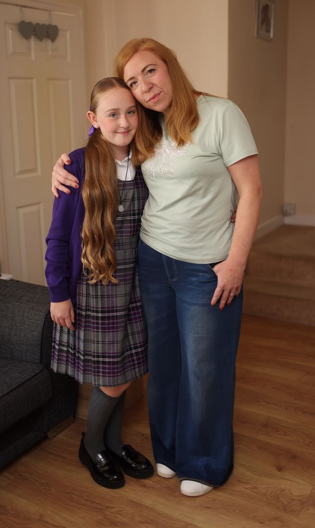 Vicky Carney with her daughter Ilia at home in Spital