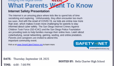 Helix Charter High hosts internet safety presentation for parents, caregivers