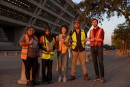 Ian Seamans (right to left), Jake Poinsett, Mei Ling Liu, Khadeeja Ubaid and Vanessa Jaquez...