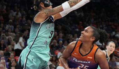 Thomas has a triple-double as the Mercury eliminate the defending WNBA champion Liberty 79-73