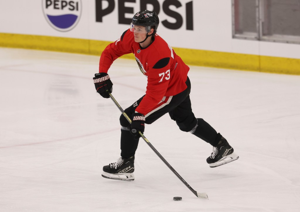 Lukas Reichel in 'prove it' mode at camp