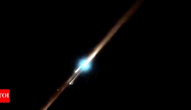 Meteor shower or sat debris? Fiery streak dazzles Delhi-NCR skyline | India News