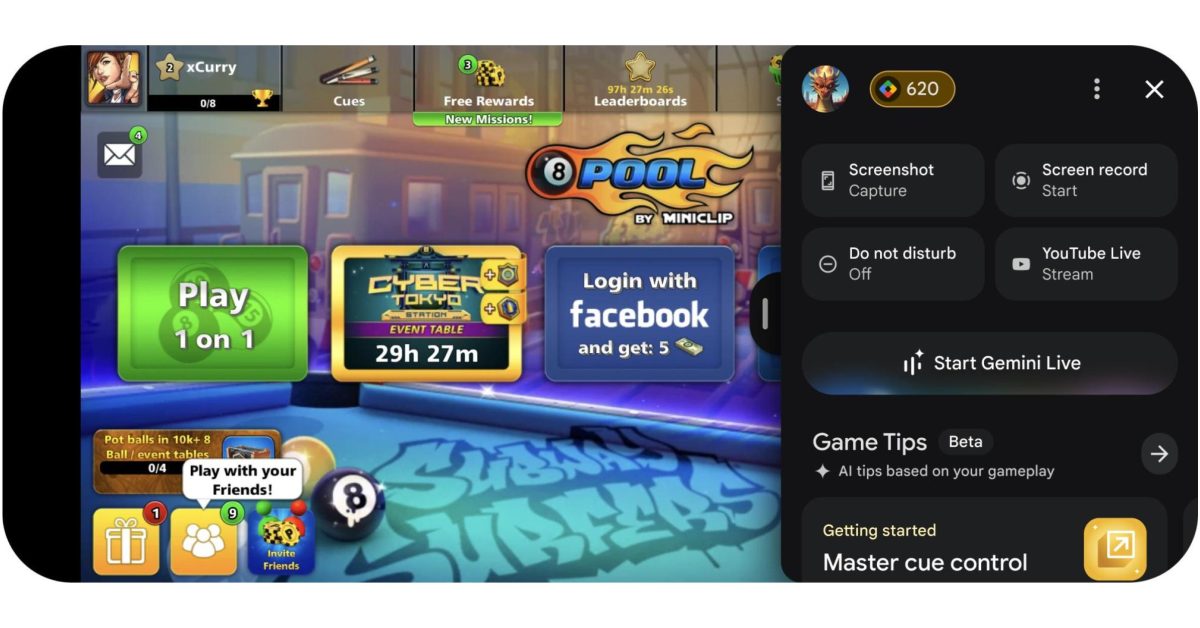 Play Games Sidekick is Gemini Live for Android games 