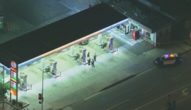 Man shot dead at East Los Angeles gas station