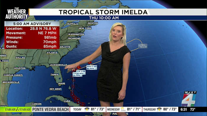Tropical Storm Imelda brings dangerous surf and high winds to Jacksonville beaches