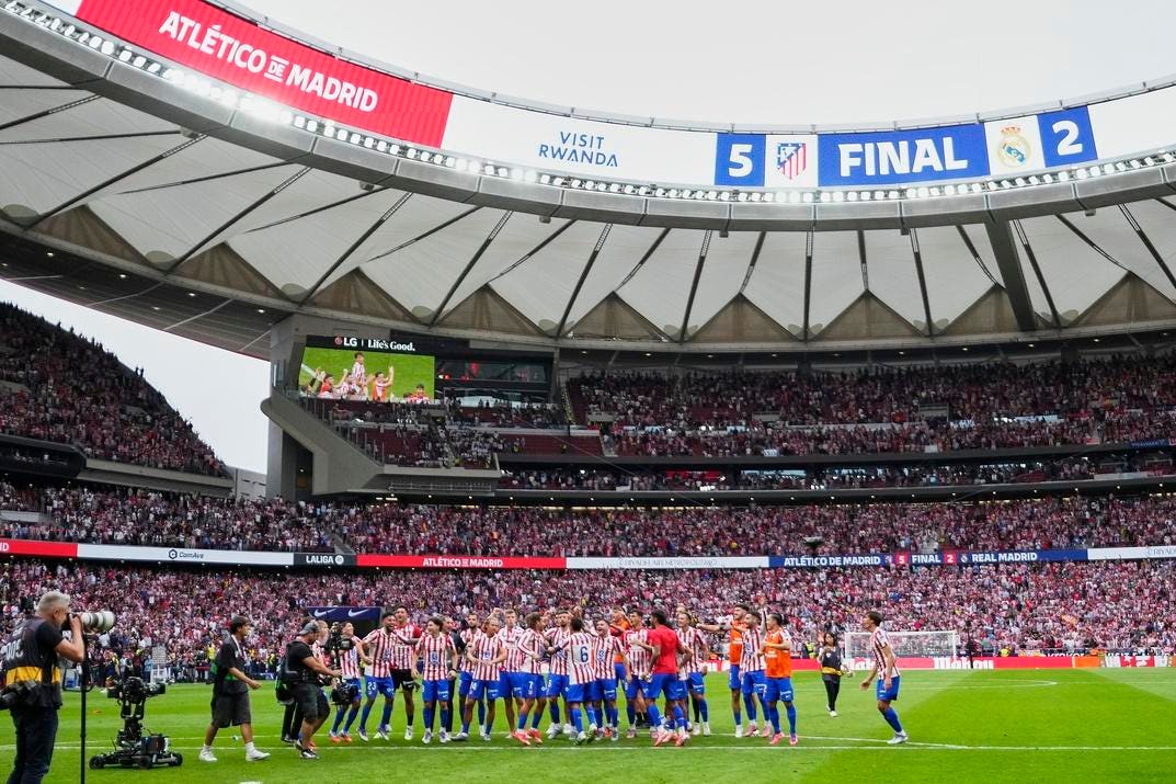 Atlético Turns Madrid Red And White