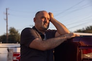 Edgar Peralta waits outside of the U.S. Immigration and Customs Enforcement with his partner...