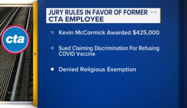 CTA news: Jury sides with ex-Chicago Transit Authority worker Kevin McCormick who was fired after refusing to get COVID-19 vaccine
