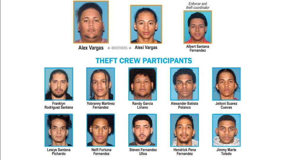 New Jersey's attorney general announced charges against 13 people in a multi-state auto theft ring that is connected to the murder of a Philadelphia Police Officer.