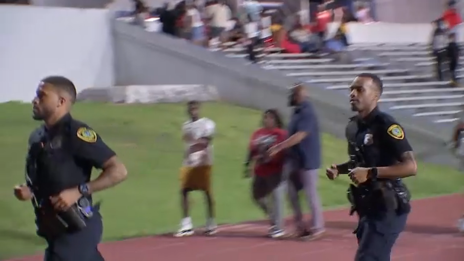 Disturbance at high school football game in SE Houston sends people running from stands