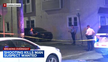 Philadelphia Police search for suspect in shooting death of a man in Cobbs Creek
