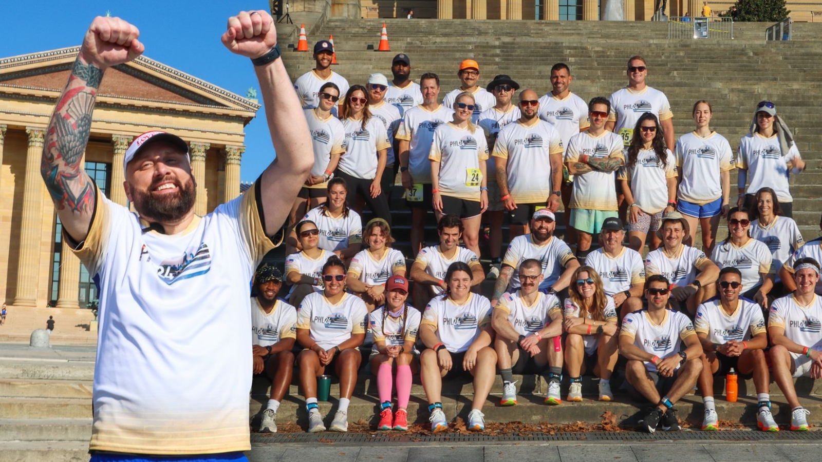 Runners climb Philadelphia Museum of Art steps to support 'Legacy of Hope'