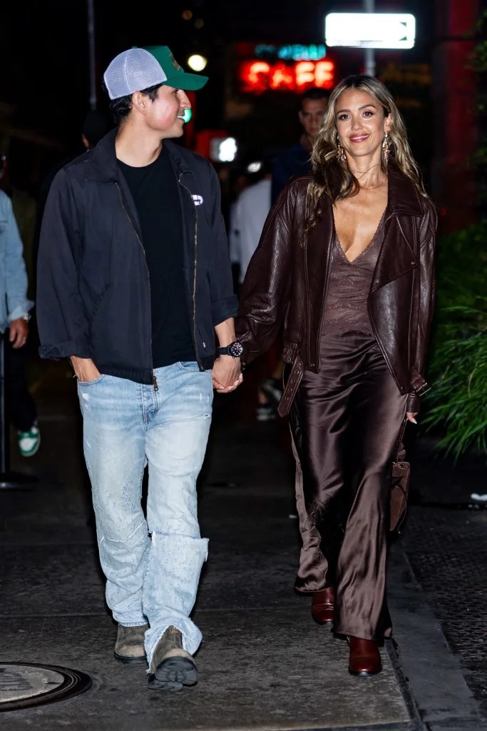 Ramirez, on the other hand, wore a navy blue crewneck and jacket. The Hapa Blonde / BACKGRID