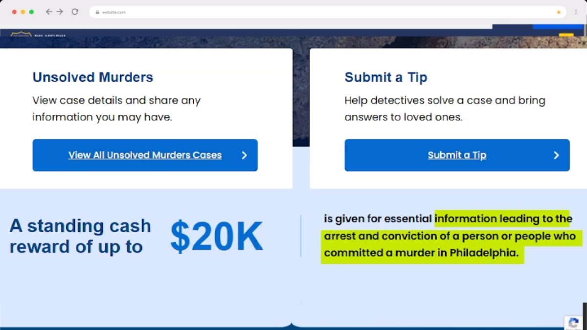 Tipster receives $20,000 Philadelphia crime reward after 2 years – NBC10 Philadelphia