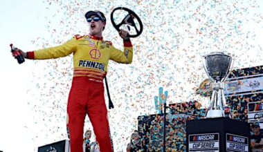 2024 Cup Phoenix II Joey Logano woohoo (Credit: NKP)