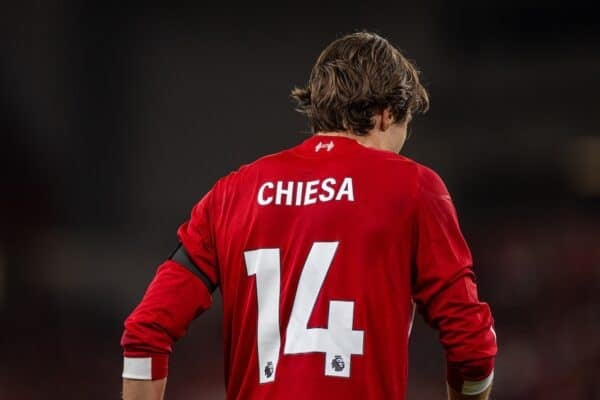 LIVERPOOL, ENGLAND - Friday, August 15, 2025: Liverpool's Federico Chiesa during the FA Premier League match between Liverpool FC and AFC Bournemouth at Anfield. Liverpool won 4-2. (Photo by David Rawcliffe/Propaganda)