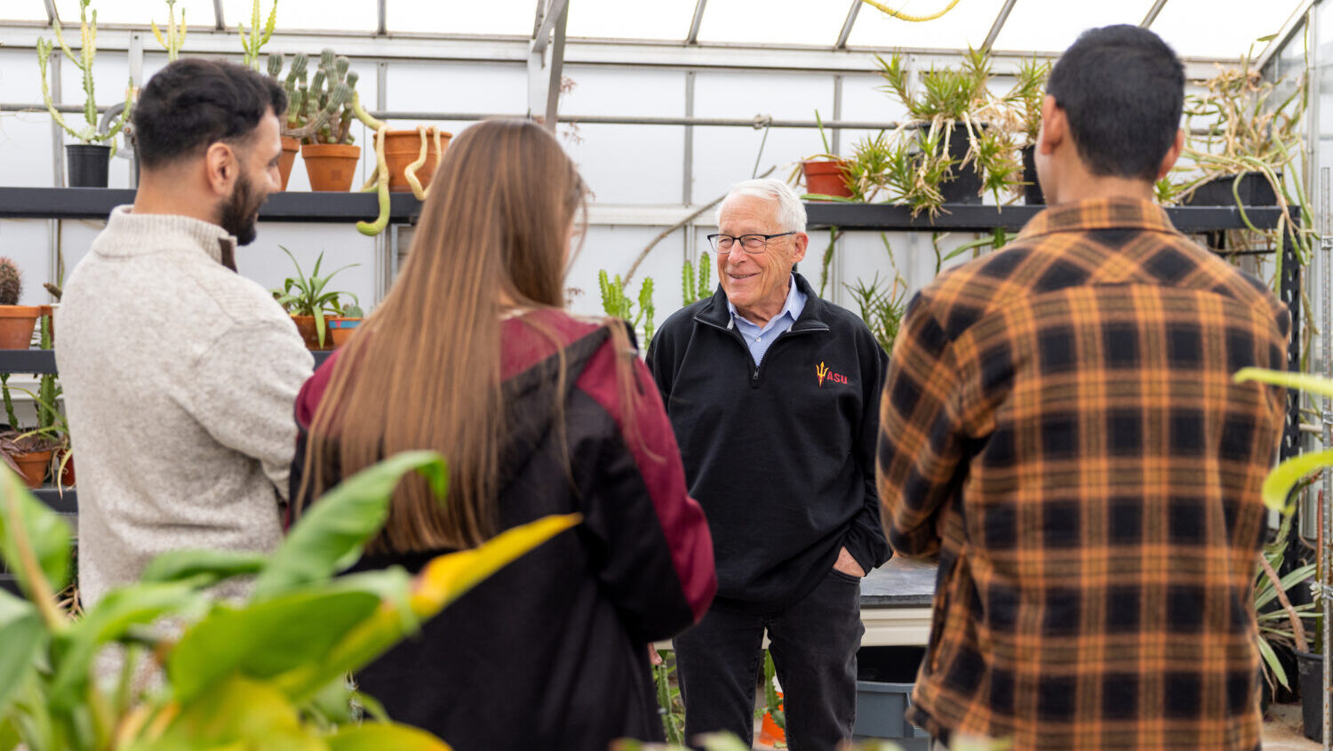 Former Walmart Chairman Rob Walton speaks with ASU students. He made a record-setting $115 million ...