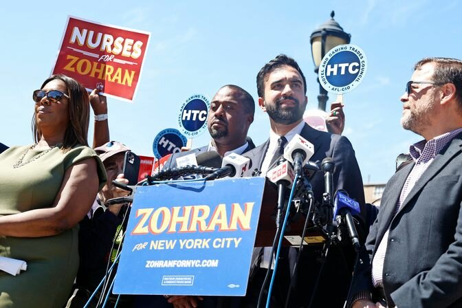 Zohran Mamdani told The Press he was excited to win over voters who didn’t support him in the primaries. 