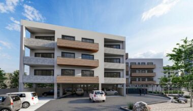 This rendering shows plans for a four-story, 46-foot-tall multifamily affordable housing building at 13425 N. 21st Place, to hold 24 two-bedroom, two-bathroom units.