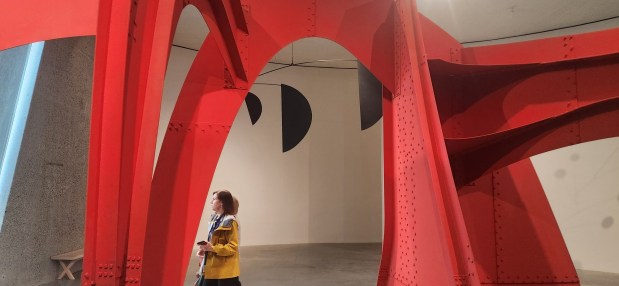 There is a ton of red, black and white at Philadelphia's newest museum, Calder Gardens. (BILL RETTEW/MEDIANEWS GROUP)