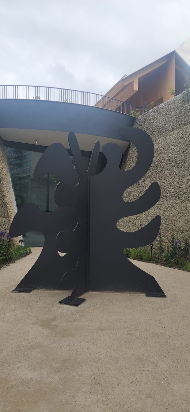 Much of the sculpture is underground at Calder Gardens. (BILL RETTEW/MEDIANEWS GROUP)
